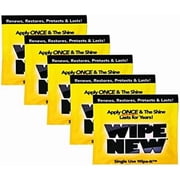 Wipe New - Dashboard Bumper Car Interior Exterior and Auto Trim Restorer 34 fl.oz - Pack of 5