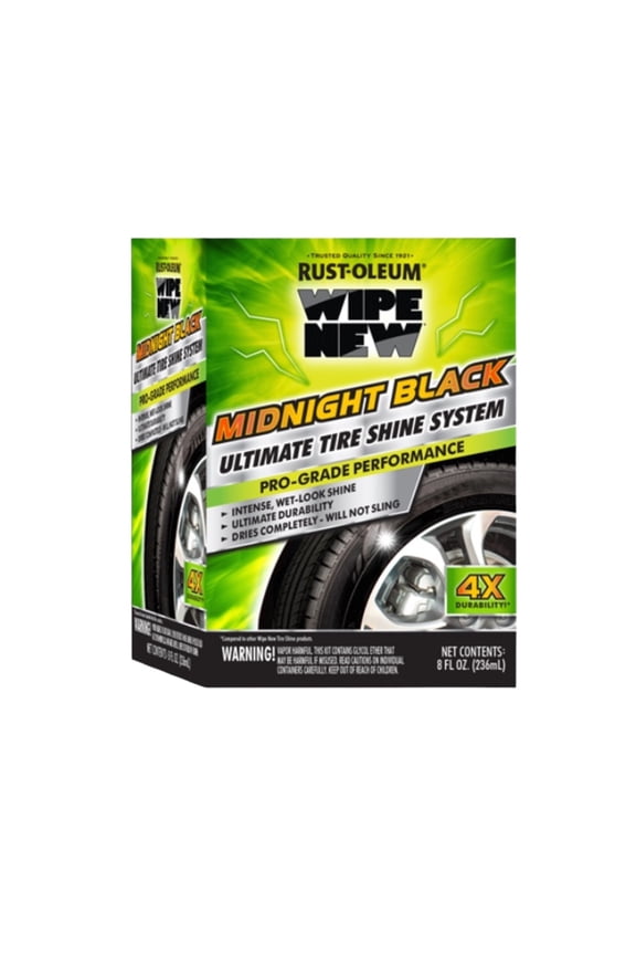 Midnight Black Ultimate Tire Shine System, 8 fl. oz,
