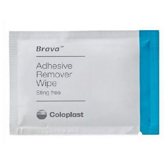 Brava Ostomy Adhesive Remover Wipe Box 30 Count