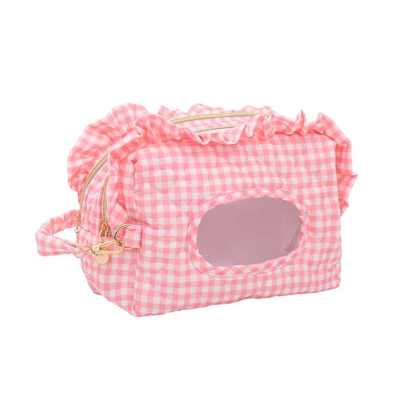 Wipe Pouch, Double‑Layer Quilted Small Hanging Portable Wipe Holder Wipes Bag Diaper Bag For Stroller, Home, Travel