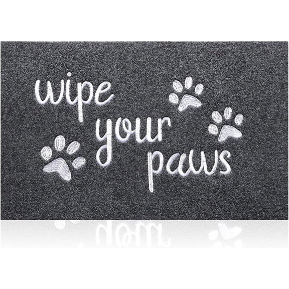 Wipe Your Paws Mats for Front Door Entry Front Porch Doormat Non-Slip Carpet Rugs Floor Mat Decorative for Home Bathroom Kitchen Indoor 16x24 Inch