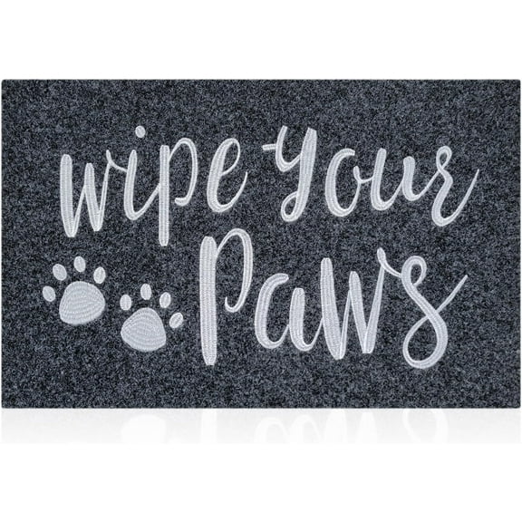 Wipe Your Paws Mats for Front Door Entry Front Porch Doormat Non-Slip Carpet Rugs Floor Mat Decorative for Home Bathroom Kitchen Indoor 16x24 Inch