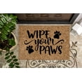 thumbnail image 1 of Wipe Your Paws v3 | Funny Welcome Mat | No Shoes | Funny Door Mat | Funny Gift | Home Doormat | Housewarming | Closing Gift, 1 of 2