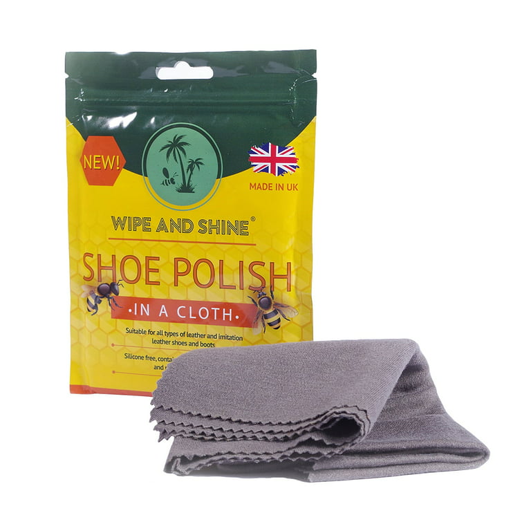 Kaps Wipe and Shine Quick Polishing Cloth for Shoes and Boots with Natural Beeswax, Adult Unisex, Size: One Size