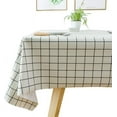 thumbnail image 1 of Wipeable Waterproof Tablecloth Vinyl Tablecloths for Rectangle Tables Heavy Duty PVC Tablecloth for Kitchen Dining Table(Rattan, 78'''' x 60''''), 1 of 6