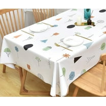 Wipeable Waterproof Tablecloth Vinyl Tablecloths for Rectangle Tables Heavy Duty PVC Tablecloth for Kitchen Dining Table(Rattan, 78'''' x 60'''')