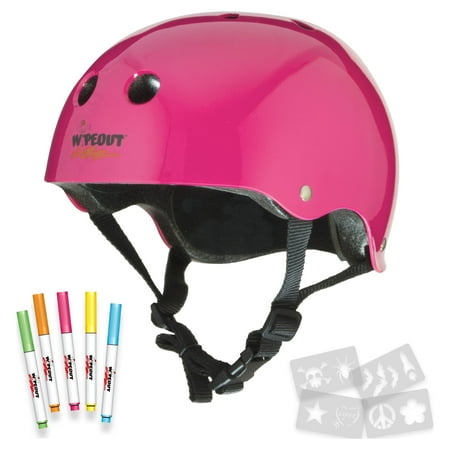Wipeout Dry Erase Kids Helmet for Bike, Skate, and Scooter