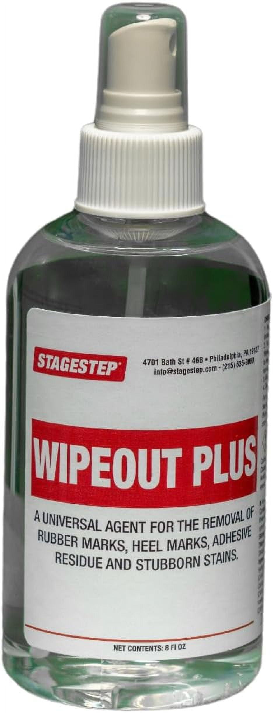 Wipeout Plus 8 Oz Pump Spray Bottle, Tape Adhesive Remover, Tape Residue and Scuff Remover