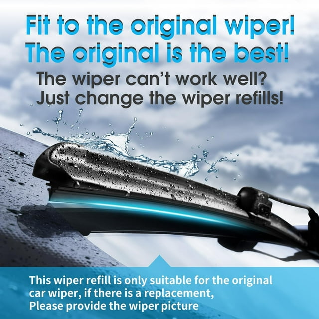 Wiper Blade Refills 6Mm For Frameless Windshield Wipers 24",Cut To Size