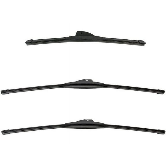 Wiper Blade Set 3 Piece - Compatible with 2002 - 2004 Mercury Mountaineer 2003