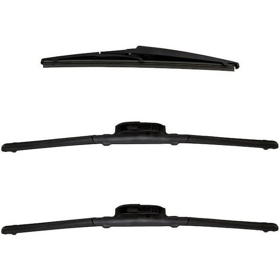 Wiper Blade Set 3 Piece - Compatible with 2006 - 2011 Chevy HHR 2007 2008 2009 2010