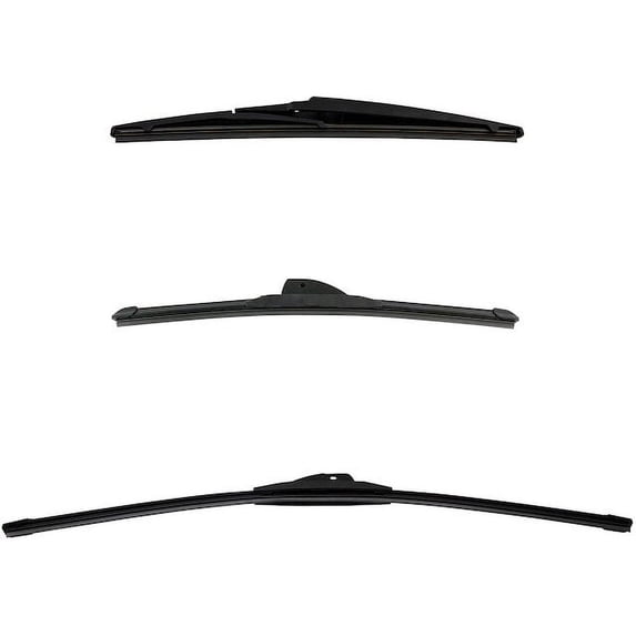 Wiper Blade Set 3 Piece - Compatible with 2013 - 2015 Chevy Spark 2014