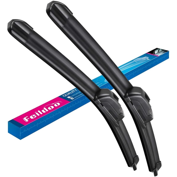 Wiper Blades Fit for Tesla Model 3 2016-2021, 26"+19" All-Seasons Car Front Window Beam Bracketless Wiper Blade (Pack of 2), WS1139