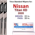 thumbnail image 1 of Wiper Blades (Set of 2) compatible with 2020 Nissan Titan XD, 1 of 4