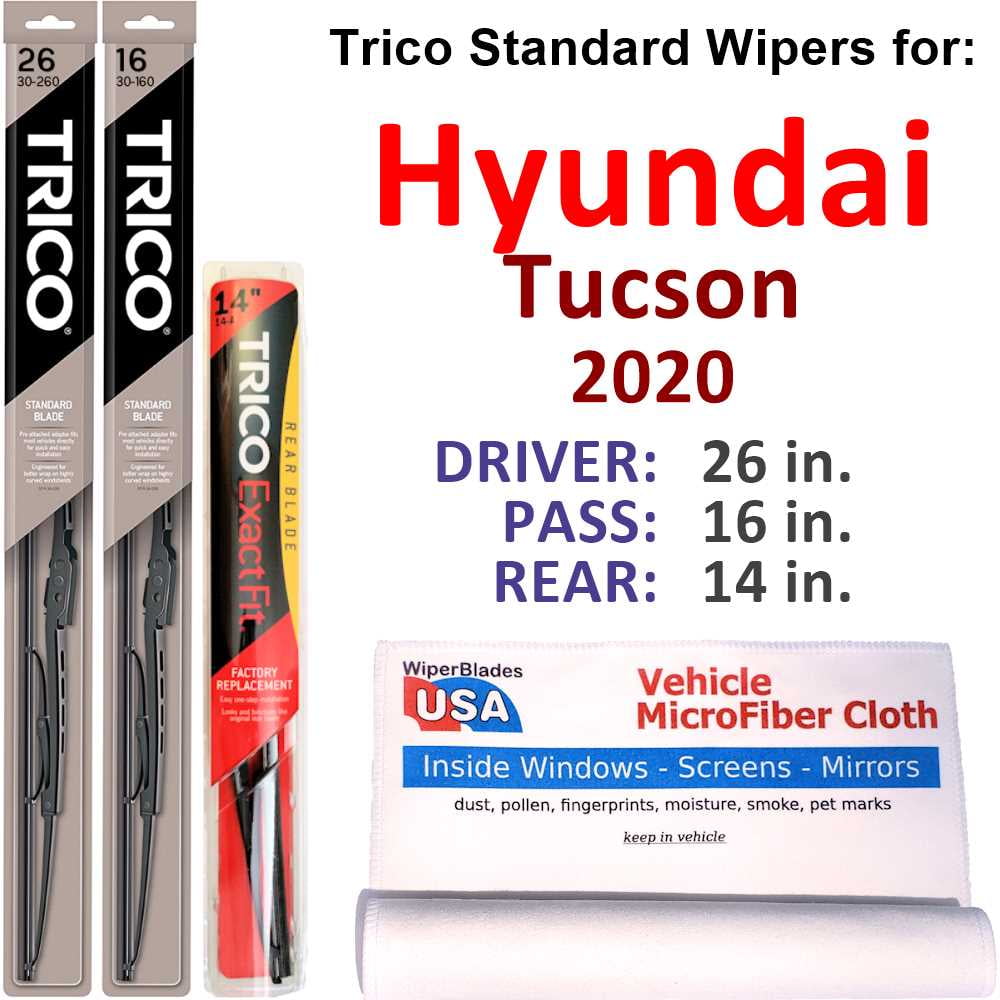 Las mejores ofertas en Wiper Blades & recargas para 2020 Hyundai Tucson