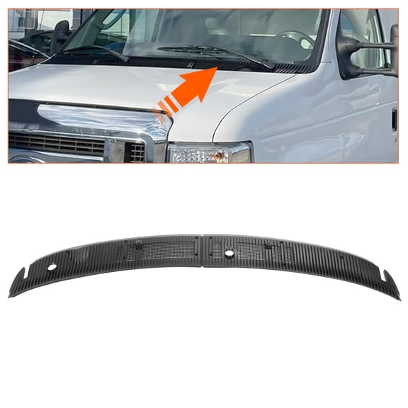 Wiper Cowl Panel Grille Screen ABS For Ford E VAN E-150 E-250 E-350 Super Duty