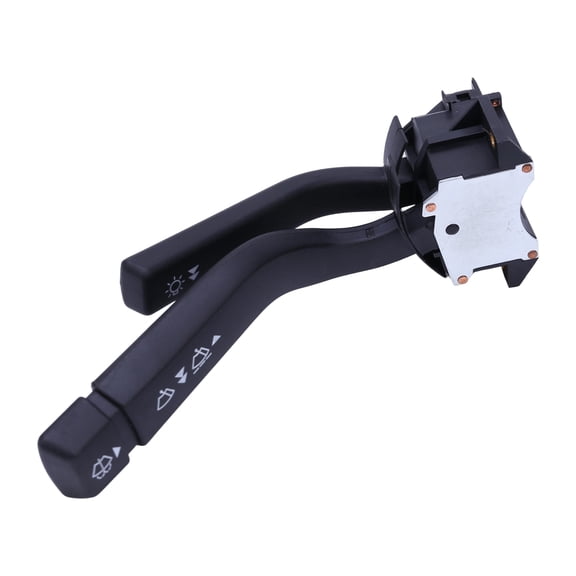 Wiper Stalk Control Unit with Printed Function Symbols, Black ABS Vehicle Component for Replacing a Damaged or Worn Wiper Control