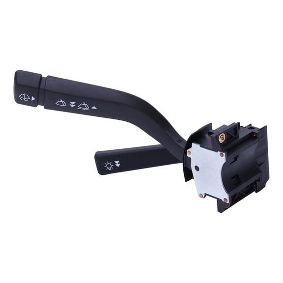 Wiper Stalk Control Unit with Printed Function Symbols, Black ABS Vehicle Component for Replacing a Damaged or Worn Wiper Control