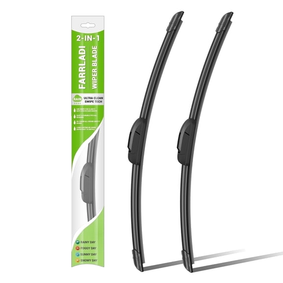 FARRLADI Windshield Wipers Replacement for Jeep Grand Cherokee 1999-2010,Patriot 2007-2017,Nissan NV1500 NV2500 NV3500 2012-2021,OEM Quality Premium All-Season Front Wiper Blades - 21"+21"(2 Pack)