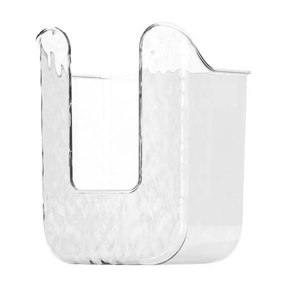 Wipes Box Wall Mounted Tissue Box Perforation Face Towel Storage Box Toilet Toilet Bathroom Kitchen Paper Dispenser Box, 11.5 cm×8.3 cm×15.5 cm, Clear