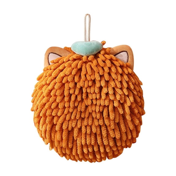 Wipes Cloths Adorable Hand Towel for Instant Soft Absorbent Fingertip Towels for Home Nursing Room Use, 6.7 inch, Orange