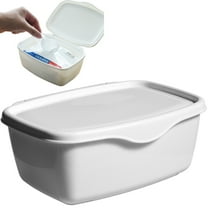 YANHAIGONG Wipes Dispenser,Wipe Holder for Adult,Babywipe Box Storage Box Desk Dispenser ,Wipes Box Container with Lid ,Wet Tissues Case Wipes Fresh Container,Plastic White Wet Tissue Box Case