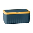thumbnail image 1 of Wipes Dispenser Container, Wipe Holder Wipes Case Portable Travel Wipes Container, Reusable Refillable Dining Wipes Container with Lids and Sealing Design, set of 1, Easy to Clean(Blue,8.8x4.7x3.9"), 1 of 9