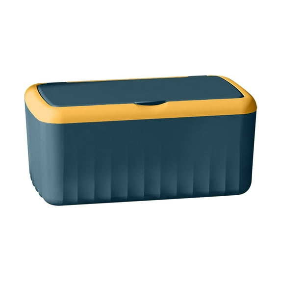 Wipes Dispenser Container, Wipe Holder Wipes Case Portable Travel Wipes Container, Reusable Refillable Dining Wipes Container with Lids and Sealing Design, set of 1, Easy to Clean(Blue,8.8x4.7x3.9")
