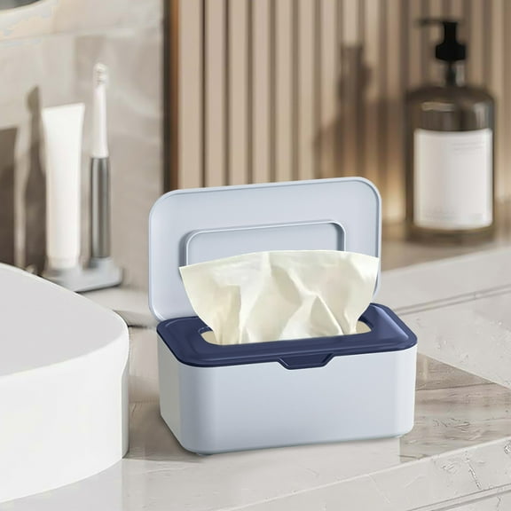 Wipes Dispenser, Holder Storage Box With Cover For Storing And Dispensing Wipes, Easy Open & Close Keep Wipes Fresh and Clean for Home Office Kitchen