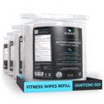 thumbnail image 1 of Wipex Fitness Equipment Wipes with Sanitizing BZK  Refill Rolls 800ct, 4pk, 1 of 15