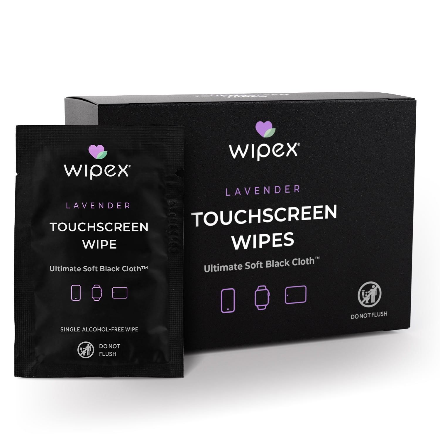 Wipex Touchscreen Cleaning Wipes Fitness Tech Devices AlcoholFree, 24