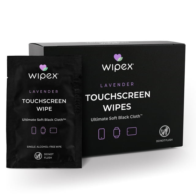 Wipex Touchscreen Cleaning Wipes Fitness Tech Devices AlcoholFree, 24