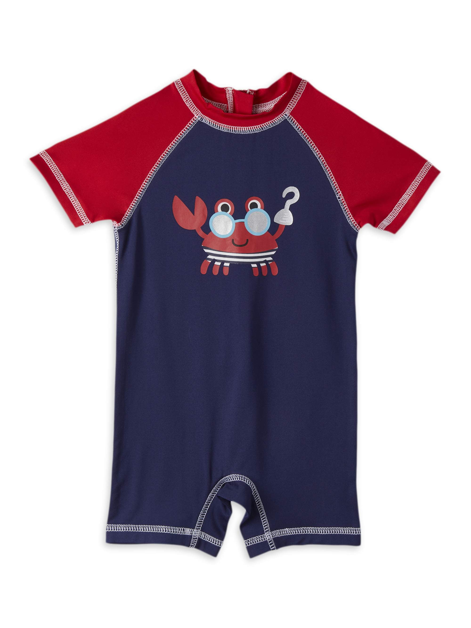 Wippette Baby Boy Crab OnePiece Rashguard Swimsuit