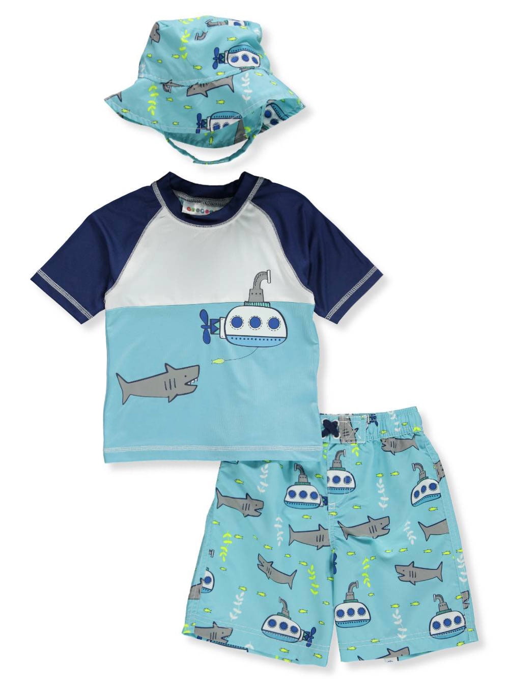 Wippette Boys' 2Piece Swim Set with Hat