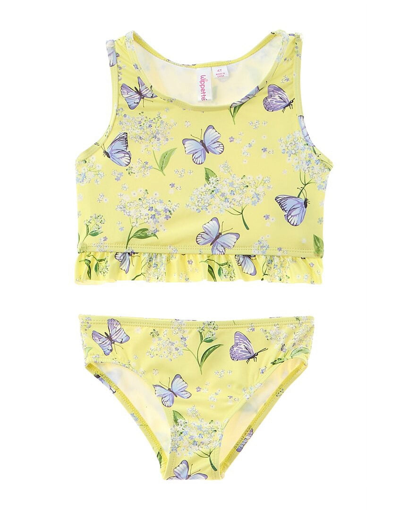 Girls Copper Cluster Tankini Set