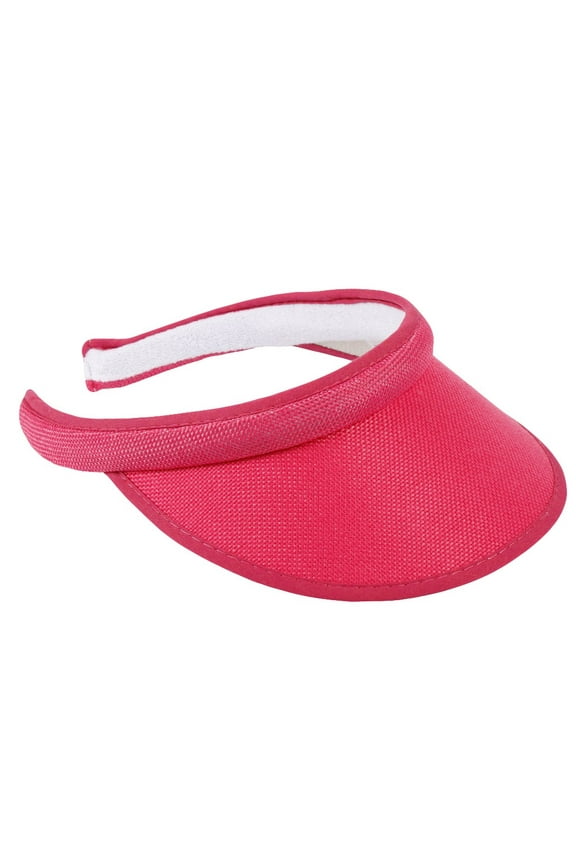 Breathable Sun Cap for Women Summer Mesh Back Adjustable Sun Hat Lightweight Outdoor Visor Size Hot Pink