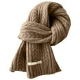 thumbnail image 1 of Wipya Casual Patterned Small Scarf for Women Cozy and Comfortable Lightweight Neck Wrap to Complete Your Winter Look Khaki, 1 of 4