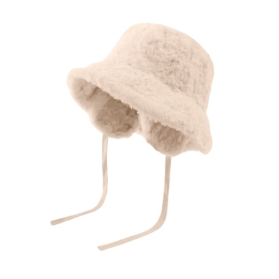 Wipya Cold Weather Bucket Hat For Women With Soft Ear Flaps And Lining Fashion Winter Casual Headwear SizeBeige