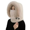 thumbnail image 1 of Wipya Integrated Mask Beanie Hat For Women And Men Full Face Protection Windproof Fleece Lined Winter Warm Hat For Outdoor Activities SizeLight Yellow, 1 of 6