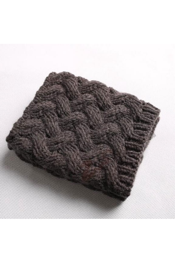 Knit Boot Toppers for Women Short Crochet Sock Covers Fashion Boot Cuffs with Textured Stitch Adjustable Warm Leg Warmers Dark Gray