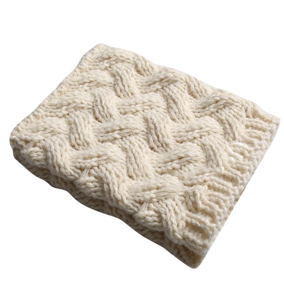 Wipya Knit Boot Toppers for Women Short Crochet Sock Covers Fashion Boot Cuffs with Textured Stitch Adjustable Warm Leg Warmers White