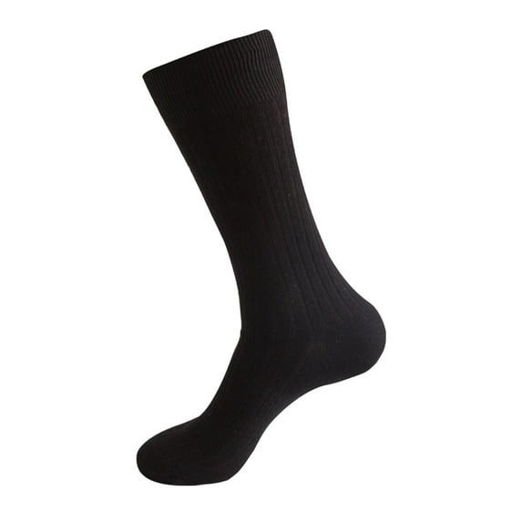 Wipya Mid Calf Dress Socks for Men Breathable Cotton Blend Formal Office Socks for Autumn Winter Season L Size