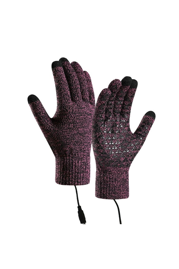Rechargeable Heated Gloves for Men and Women Adjustable Temperature Touchscreen Compatible Winter Warm Hand Protection Hot Pink