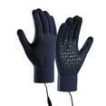 thumbnail image 1 of Wipya Rechargeable Heated Gloves for Men and Women Adjustable Temperature Touchscreen Compatible Winter Warm Hand Protection Navy, 1 of 2