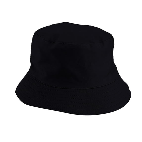Wipya Reversible Bucket Hat Dual Side Wear for Women and Men Sun Protection Summer Outdoor Travel Hat Black