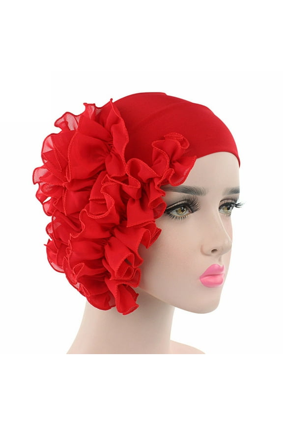 Soft Chemotherapy Beanie for Women Cozy Head Wrap Cap for Comfort and Warmth During Medical Care Gentle and Lightweight Design Red