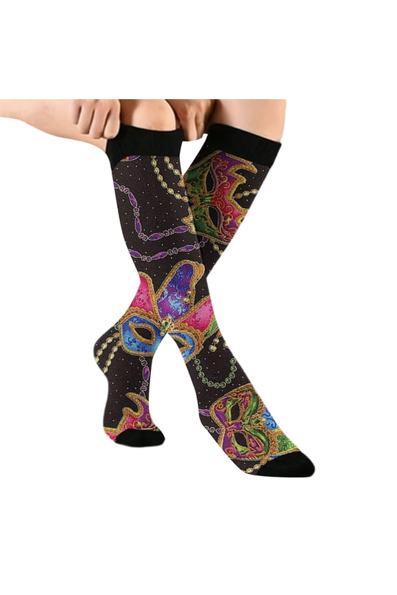Statement Knit Over The Knee Socks for Women Elastic Top Leg Warmers Fall Winter Style SizePurple