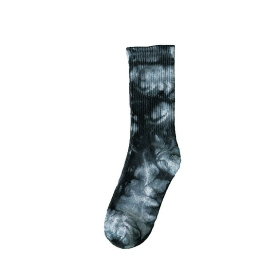 Wipya Tie Dye Mid Calf Socks for Men Women Streetwear Style Casual Crew Socks Soft Athletic Socks for Skateboarding and Daily Wear