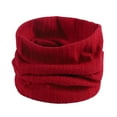 thumbnail image 1 of Wipya Winter Knitted Neck Scarf for Men and Women Warm Windproof Fleece Lined Cervical Collar Protector for Outdoor Cold Weather Red, 1 of 4