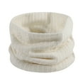 thumbnail image 1 of Wipya Winter Knitted Neck Scarf for Men and Women Warm Windproof Fleece Lined Cervical Collar Protector for Outdoor Cold Weather White, 1 of 4